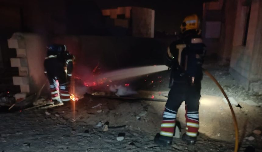 Los bomberos se hicieron rápido con el control de la situación