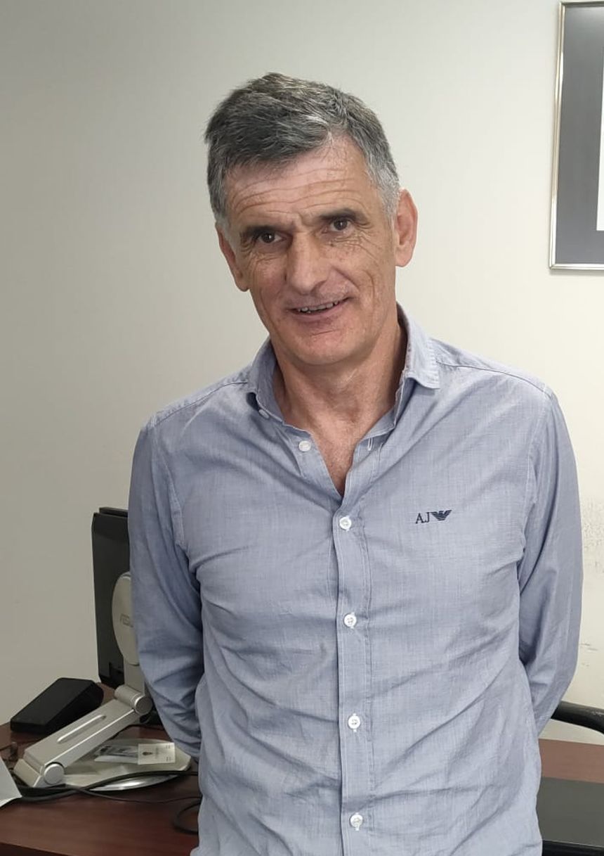 Mendilíbar antes de recibir la información sobre el torneo que iba a presentar por la tarde.