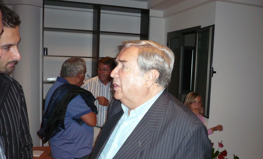 Jerónimo Saavedra en una de sus muchas visitas a Lanzarote.