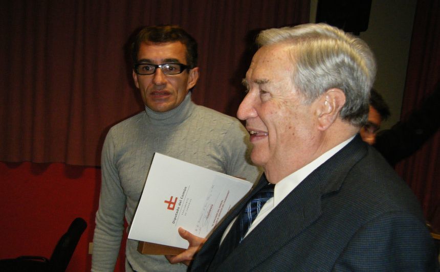 Ismael Montero con Jerónimo Saavedra.