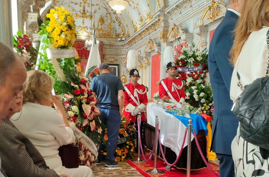 Interior de la capilla fúnebre
