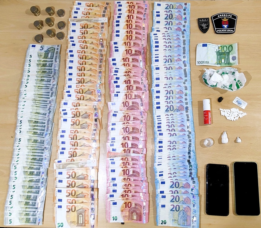 Intervención de la Policía Local de Arrecife contra la venta de drogas