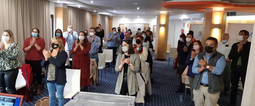 Imagen de la votación del último congreso nacional de CC en plena pandemia, en 2020.