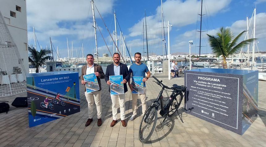 Presentación hoy de “Pedalea en familia” , iniciativa a desarrollar en Arrecife