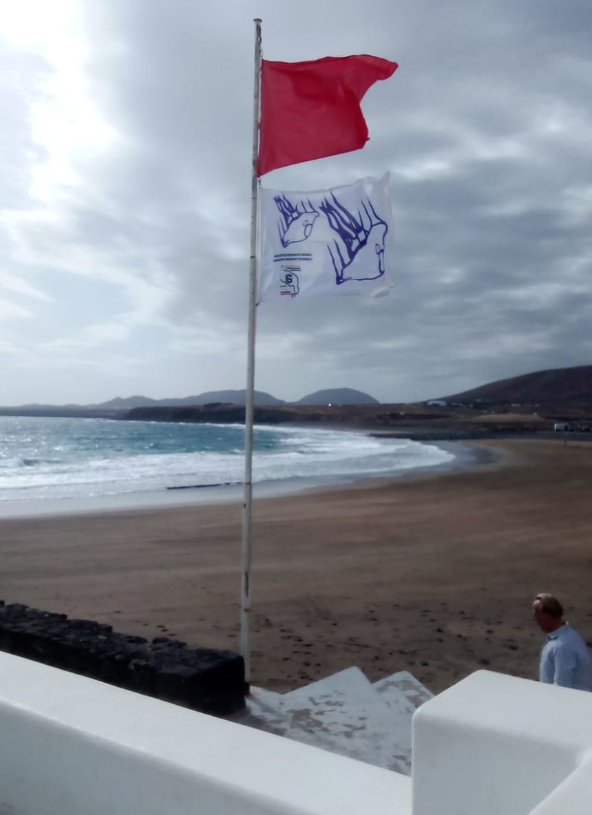 Imagen de la bandera roja