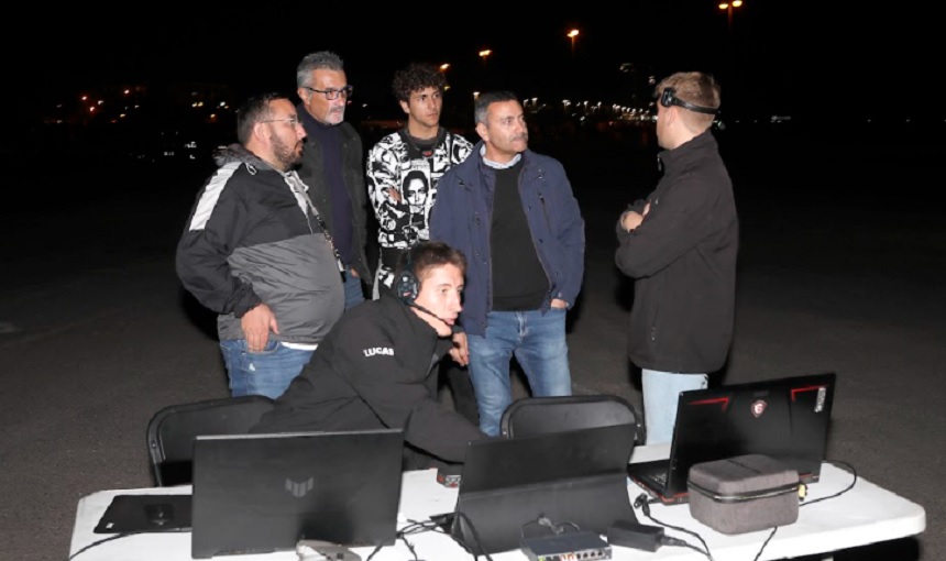 El presidente del Cabildo estuvo pendiente del desarrollo del evento.