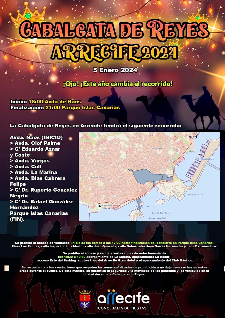 Recorrido Cabalga de carnaval.