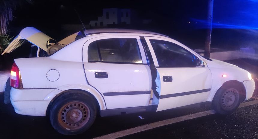 Así quedó el vehículo siniestrado