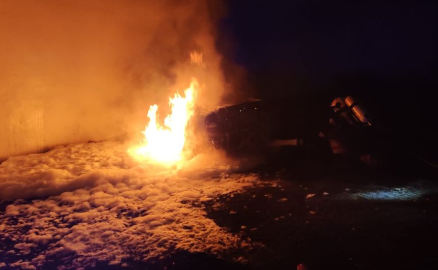 Incendio en la calle Tinache.
