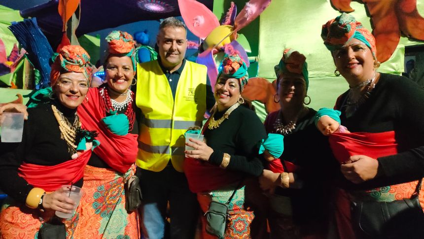 El consejero de Seguridad y Emergencias del Cabildo también disfrutó del carnaval norteño