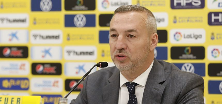 Imagen del presidente de la Unión Deportiva Las Palmas de archivo en la página oficial del club.