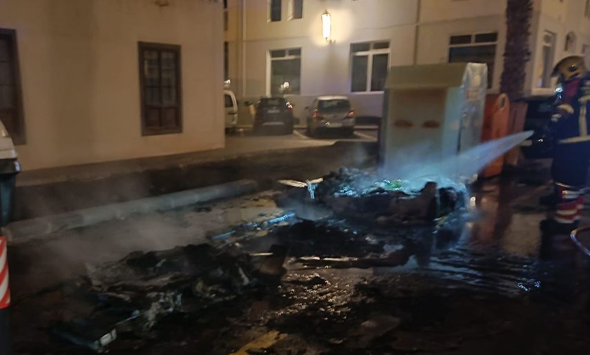 Incendio en la calle Triana.
