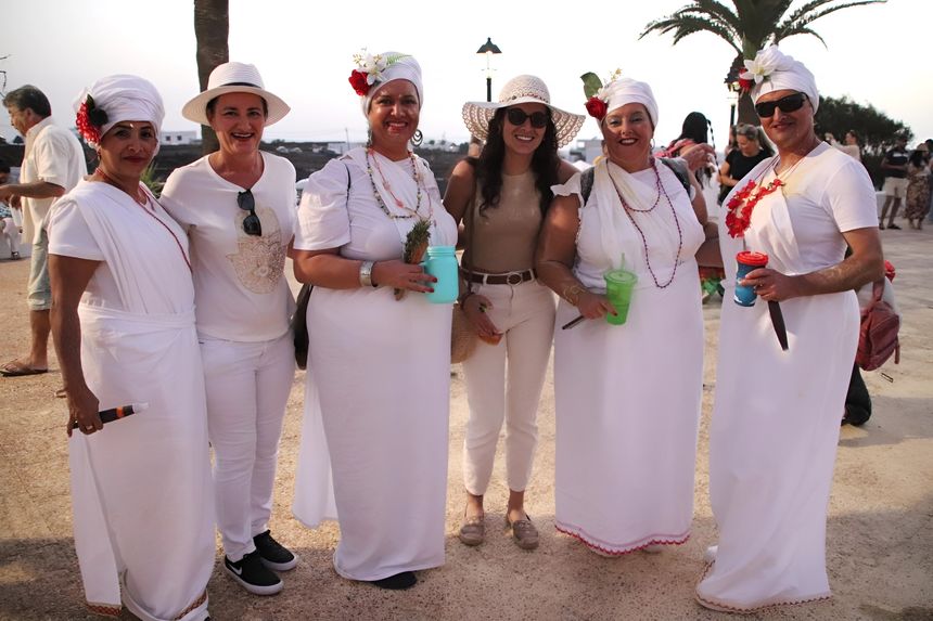 Algunas de las participantes en el carnaval tradicional