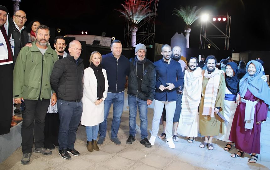Los integrantes del Gobierno municipal no quisieron perderse la obra