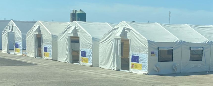 El campamento de San Bartolomé es provisional a la espera de que se construya o no un macrocentro fijo