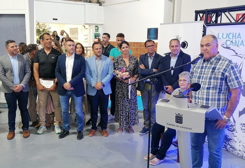 Heraclio Niz, el hijo del Pollo, dirigió unas palabras a la concurrencia.