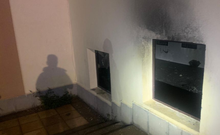 Estado el albergue de La Santa tras otro de los incidentes.