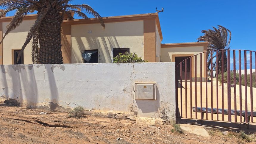 Imagen de cómo estaba el Albergue coincidiendo este domingo con el cierre como centro de menores