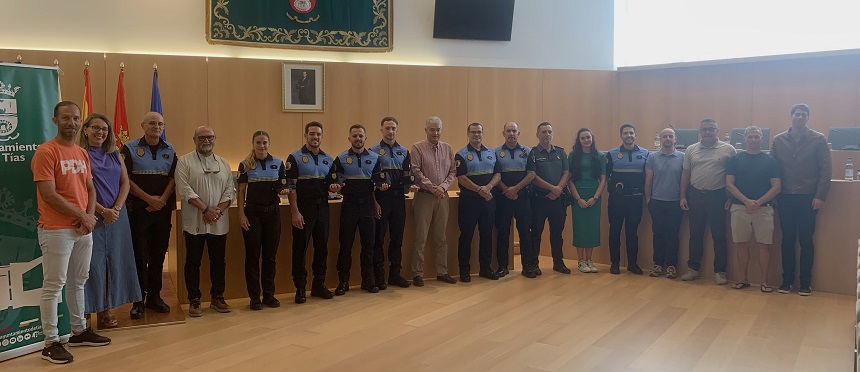 Toma de posesión de policias locales en Tías.