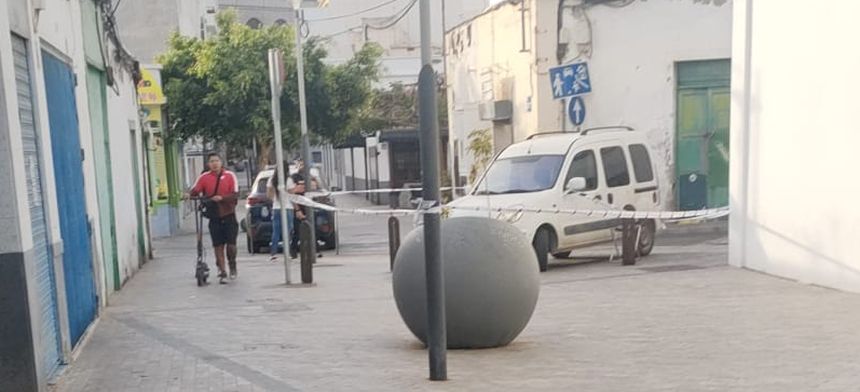 Imagen del precinto que siguió este jueves por la mañana.