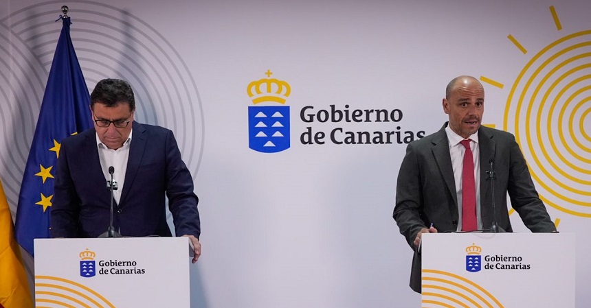 Manuel Miranda y Alfonso Cabello en rueda de prensa tras el encuentro del Consejo.
