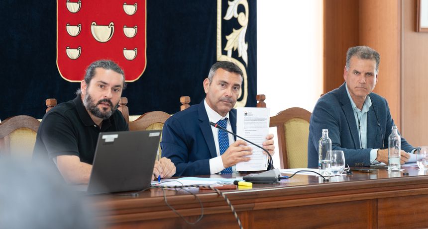 Imagen del encuentro del Consejo Insular del Agua