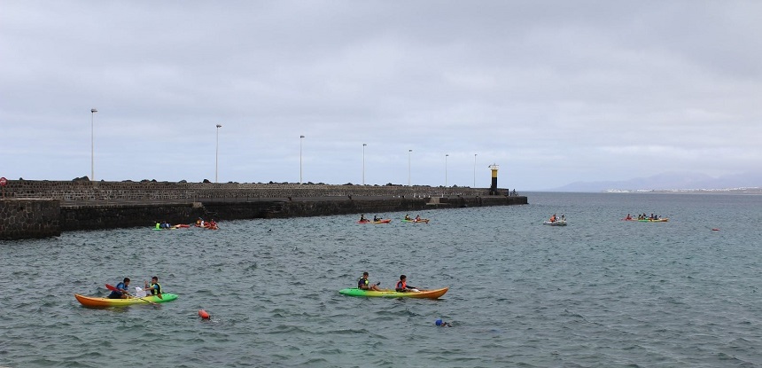 Limpieza de los fondos marinos de Arrecife durante este pasado fin de semana