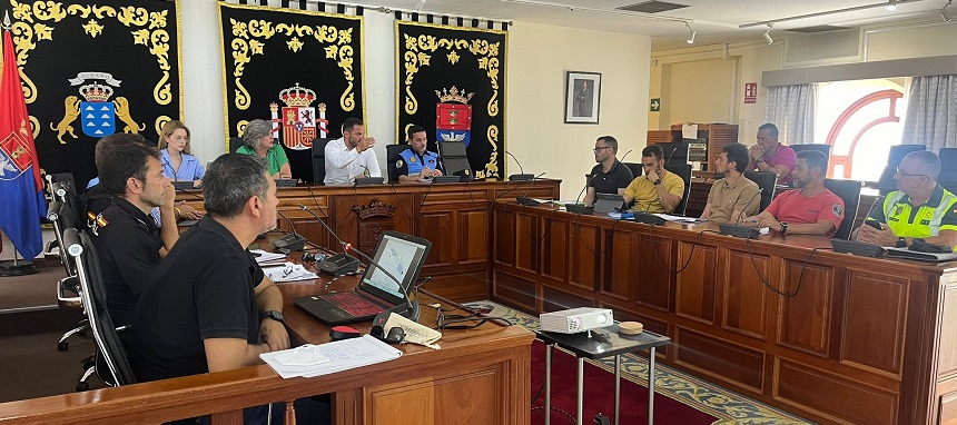 El alcalde de Arrecife presidió la Junta Local de Seguridad para la celebración de San Juan