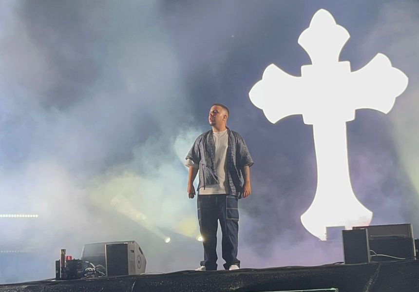 El artista en el escenario