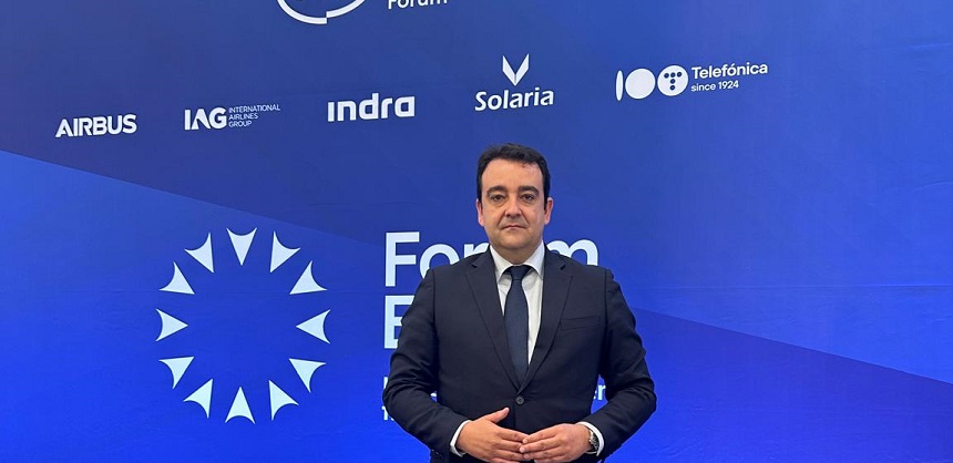 José Valle durante su viaje a Bruselas.