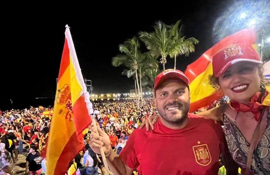 El alcalde de Arrecife y su concejal de Turismo también disfrutaron de la fiesta.