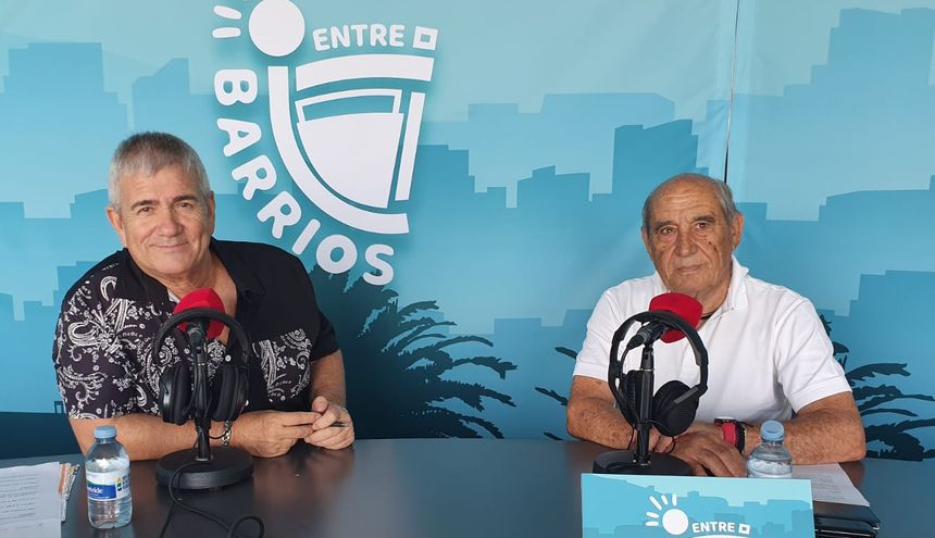 Chalo Frías y Dimas Martín en un momento de la entrevista.