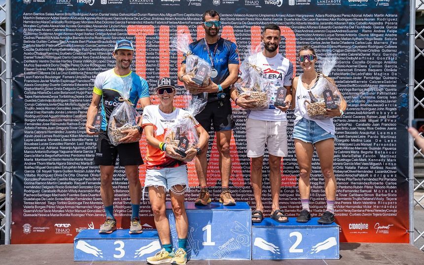 Imagen del podio de los ganadores