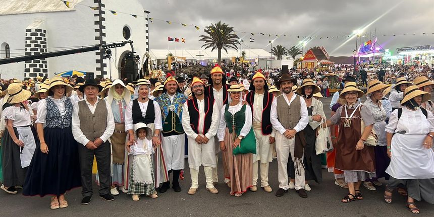 Los integrantes del Gobierno de Arrecife tampoco faltaron a la cita de la romería