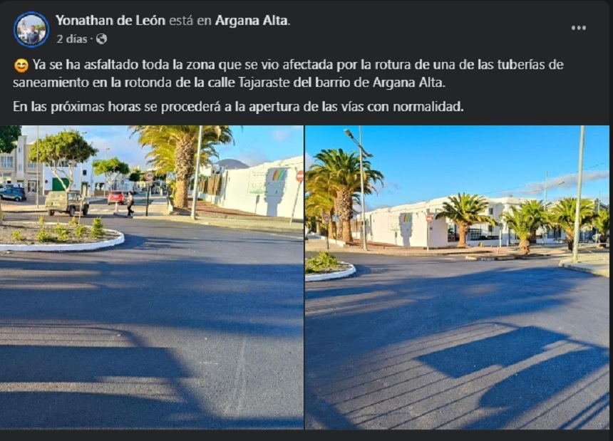 Publicación de Yonathan de León en redes sociales.