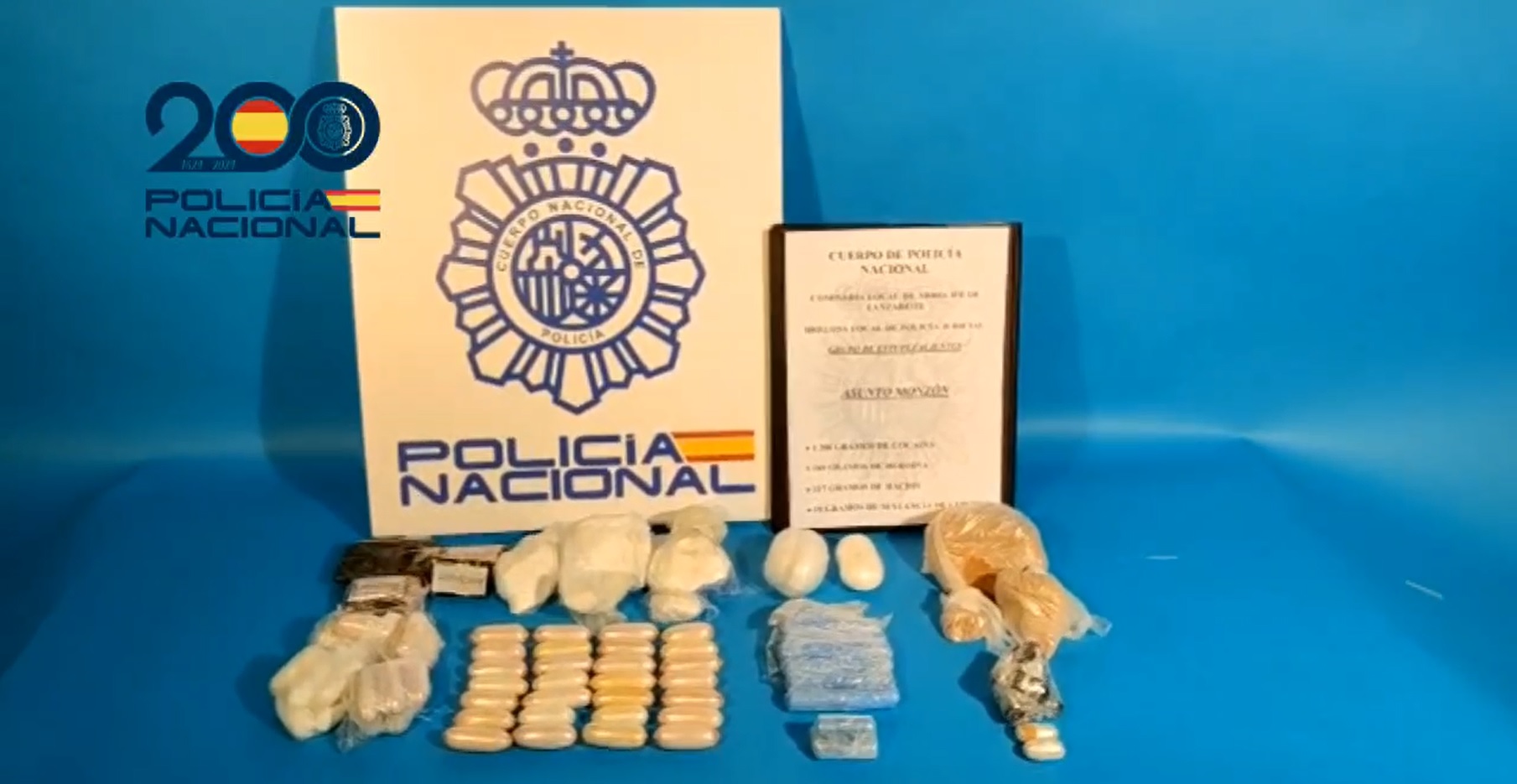 Imagen de la droga intervenida.