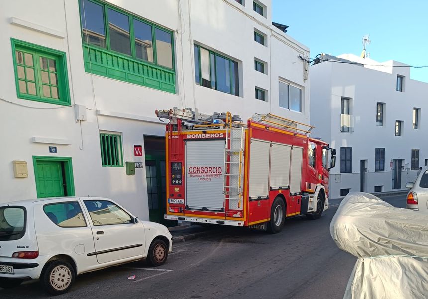 Imagen del lugar al que acudieron los bomberos