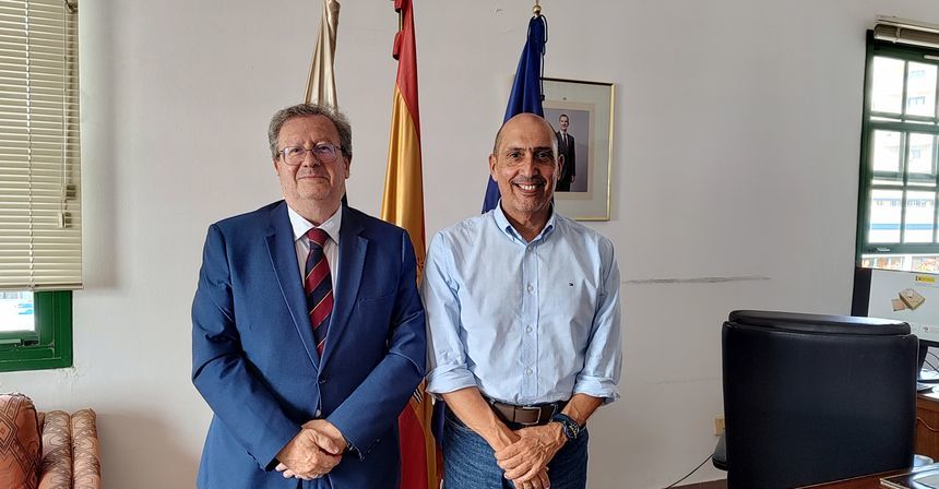 Alfonso Licata con Pedro Viera.