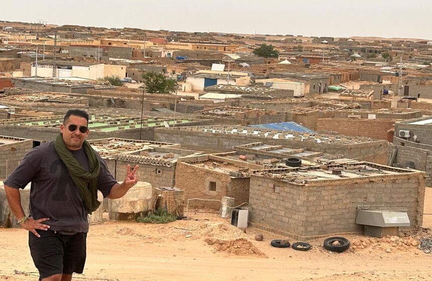 Yoné Caraballo en Rabuni, Tinduf