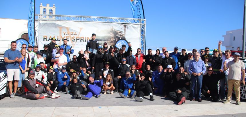 familia del motor en Playa Blanca