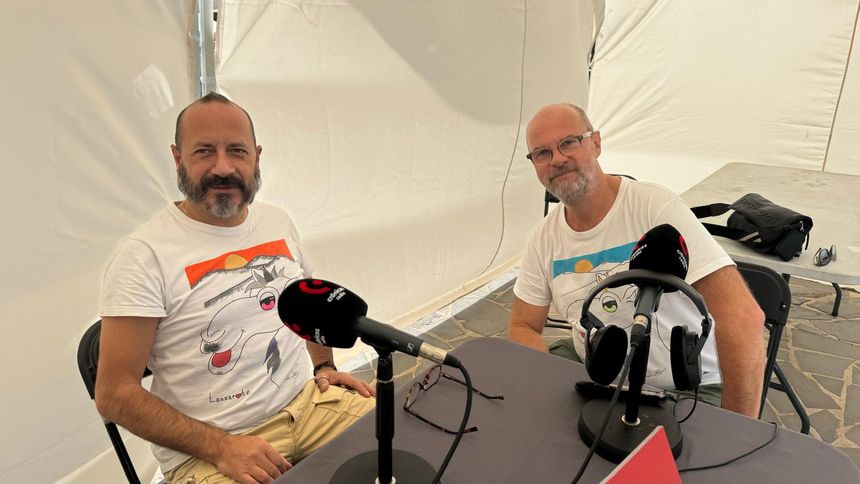 Artesanos italianos que también quisieron estar presentes en el programa especial de Crónicas Radio.