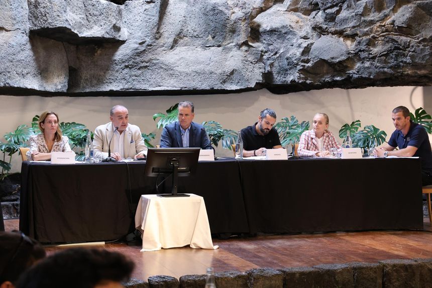 Momento de la reunión del Consejo Insular del Agua.
