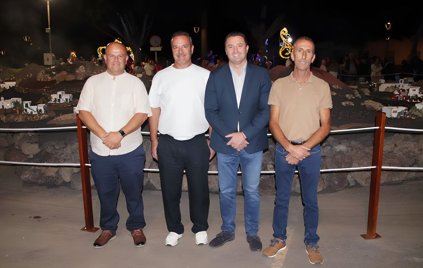 De izq a der Pancho Ortiz, Aridane Cabrera, Oscar Noda y Orlando Caraballo