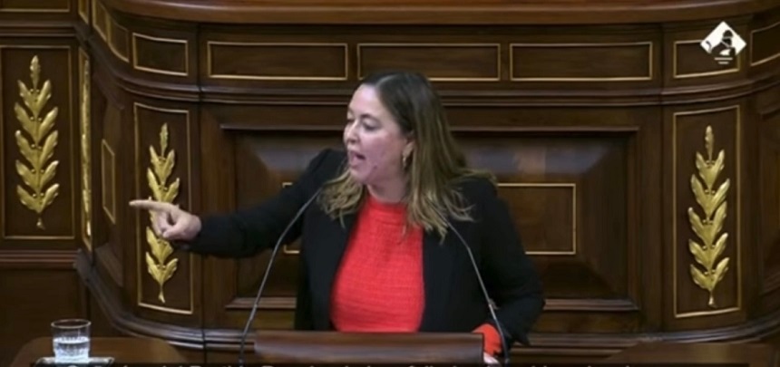 María Dolores Corujo en el Congreso de los Diputados.