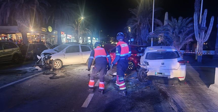El destrozo que provocó el conductor fue tremendo