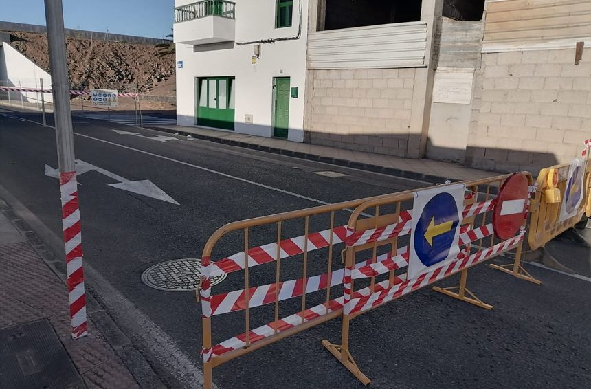 Imagen de la zona cortada por la obra