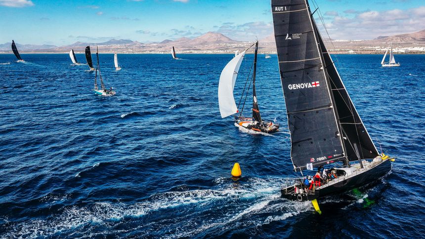 Embarcaciones participantes en la regata.