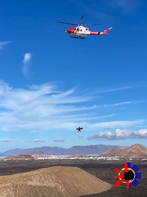 Rescate del helicóptero del GES.