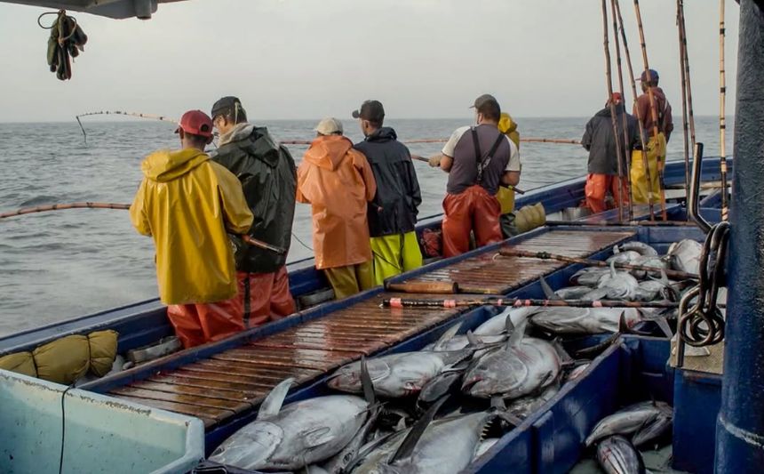 Pescadores de atún de Lanzarote.
