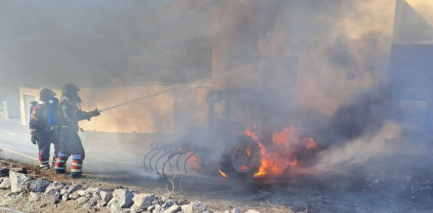 Cuando llegaron los bomberos ya había una gran bola de fuego